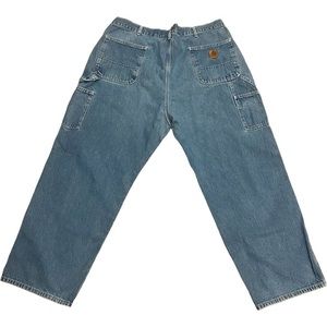 Carhartt Men’s Utility Jeans Outdoor Workwear B13 DST Dungarees Size 42 x 30